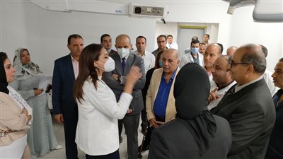 نائب محافظ البحيرة ورئيس الهيئة العامة للمستشفيات يتفقدان مستشفى أمراض الكبد بدمنهور