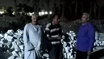حفر أساس وطوب بلوك.. زراعة الفيوم تتصدى لحالة تعدي على الأراضي الزراعية ليلًا 