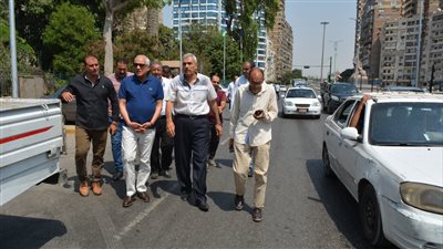 محافظ الجيزة يتابع أعمال تطوير ميدان النهضة وشارع الجامعة بجنوب الجيزة