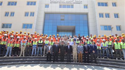 وزير التعليم العالي يتفقد جامعة 6 أكتوبر التكنولوجية