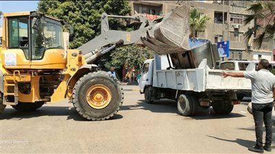 غلق مطعم حواوشي وجزارة الربيع في إمبابة لتعديه على حرم الطريق 