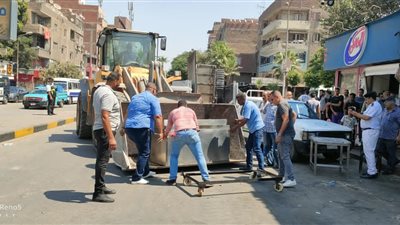 غلق وتشميع ألبان المالكي بشارع طلعت حرب في إمبابة