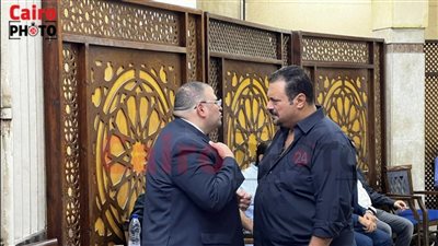 مراد مكرم أبرز الحضور في عزاء الفنان أمين العسال بمسجد الحامدية الشاذلية | بث مباشر