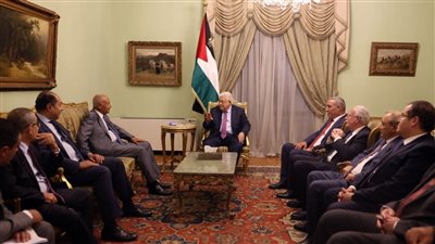 الرئيس الفلسطيني يستقبل الأمين العام لجامعة الدول العربية