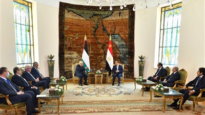 السيسي وعباس يتفقا على مواصلة التنسيق المكثف لدعم القضية الفلسطينية |صور