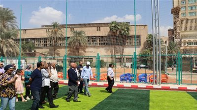 افتتاح ملعب كرة القدم بنادي المعلمين بالجزيرة بحضور النقيب