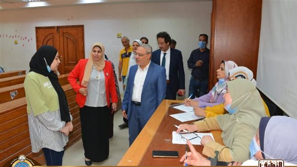 رئيس جامعة طنطا يتفقد