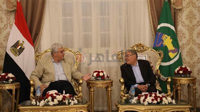 محافظ المنيا يستقبل وزير التعليم العالي والبحث العلمي