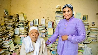 مسن يجمع أكثر من 15 ألف كتاب بالدقهلية: ورثت أولادي الكتب ونفسي في مكتبة تضم كنزي 
