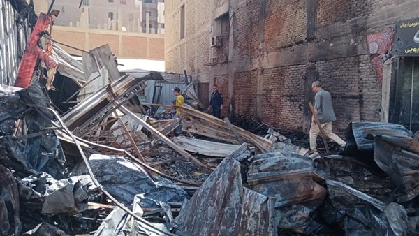 حريق بأحد محال مهرجان