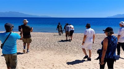 تصوير مشاهد الغطس بالمعسكر السينمائي بـ نويبع ضمن مبادرة ابدأ حلمك