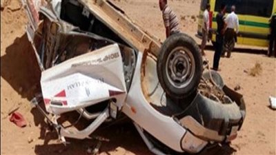 مصرع شخص وإصابة 9 آخرين في انقلاب سيارة ربع نقل بالجيزة 