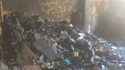 انتداب المعمل الجنائي لمعاينة آثار حريق شقة سكنية بالعمرانية