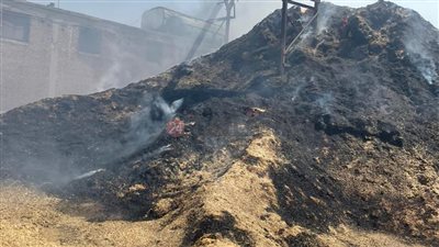 بعد 4 ساعات.. السيطرة على حريق مصنع الكتان بالغربية