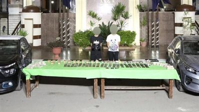 ضبط 250 طربة حشيش بحوزة عنصرين إجراميين بمحافظتي الجيزة والقليوبية