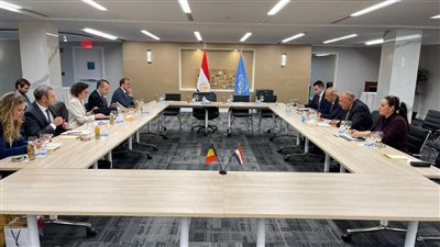 شكري يلتقي نظيرته البلجيكية في نيويورك ويطلعها على استعدادات مصر لمؤتمر المناخ