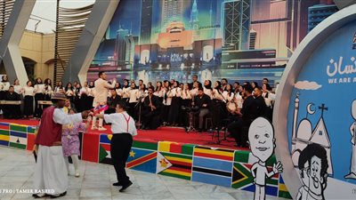 إقبال جماهيري كبير على عرض كورال روح الشرق بملتقى أولادنا