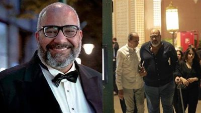 ظهر بالعكاز ووزن زائد.. أول تعليق لـ بيومي فؤاد على الصور المنسوبة له من عزاء زوجة خالد زكي