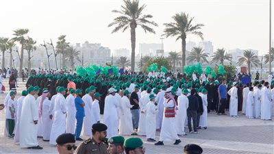 مصريون يشاركون في احتفالات اليوم الوطني الـ 92 بالسعودية | فيديو وصور 