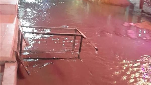 انفجار ماسورة مياه