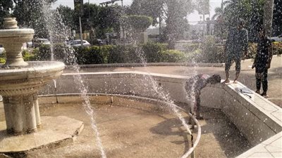 محافظة القاهرة: تشغيل نافورة مدخل المعادي بعد إعادة تطويرها