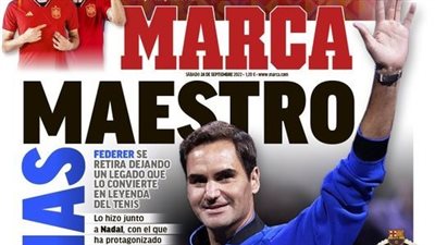 اعتزال الأسطورة فيدرير وفيروس فيفا يضرب برشلونة.. جولة في الصحف العالمية اليوم