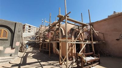 ننشر الصور الأولى لأعمال ترميم دير الملاك ميخائيل بسوهاج