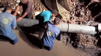 قطع مياه الشرب عن 5 مناطق بالفيوم بسبب كسر مفاجئ بماسورة.. والشركة تُجري إصلاح الخط