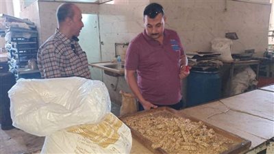 ضبط 100كيلو جرام حلوى المولد النبوي غير صالحة للاستهلاك الآدمي بالقليوبية