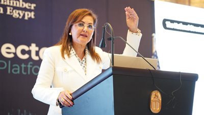 وزيرة التخطيط تجتمع مع أعضاء غرفة التجارة الأمريكية في القاهرة