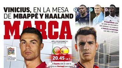 موقعة إنجلترا وألمانيا وفينيسيوس يلاحق مبابي وهالاند.. جولة في الصحف العالمية اليوم