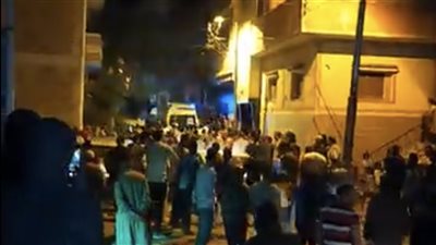 تشييع جثمان شاب لقي مصرعه بسبب ماكينة تحصيل أموال بكفر الشيخ | صور