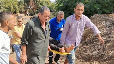 إصابة شخص في انقلاب سيارة بطريق طوخ - شبين | صور 