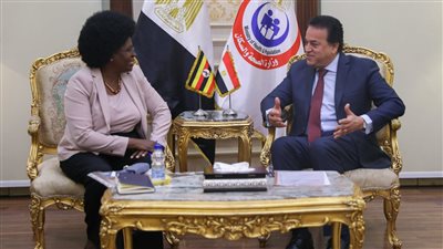 وزير الصحة يستقبل وزيرة العلوم والابتكار بأوغندا لبحث التعاون في دعم تطوير التصنيع الطبي الدوائي