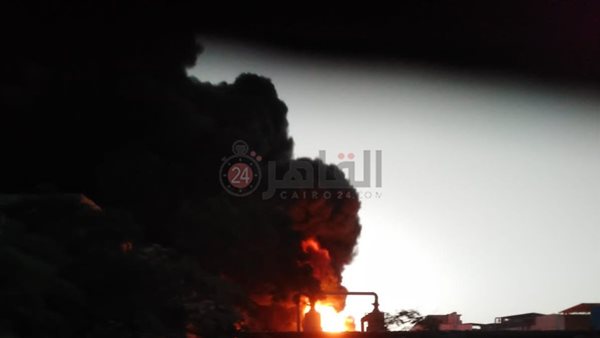 حريق مصنع فوم في