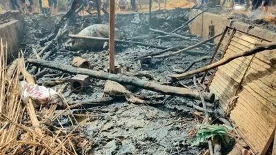 السيطرة على حريق داخل حظيرة مواشي بقرية جبارس في البحيرة