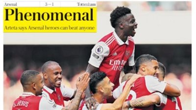 سقوط ليفربول وصدارة أرسنال وديربي مُرتقب.. جولة في الصحف العالمية اليوم