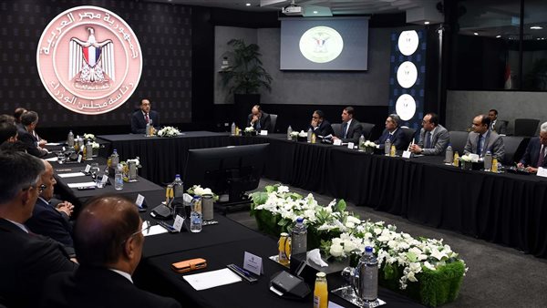 لقاء مدبولي مع الوفد