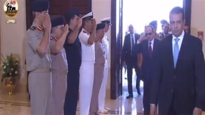 وصول الرئيس السيسي للندوة التثقيفية للقوات المسلحة بمناسبة ذكرى انتصارات أكتوبر