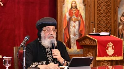 البابا تواضروس ينعى القمص لوقا داوود كاهن كنيسة السيدة العذراء بقرية السلامية