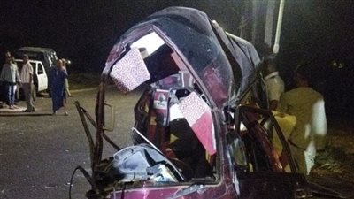 مصرع وإصابة 5 أشخاص في حادث بالطريق الزراعي بالبحيرة | أسماء