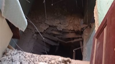 بعد سماع أصوات طقطقة.. تشكيل لجنة هندسية لمعاينة انهيار أجزاء منزل بطنطا 