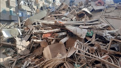 قتيلان و7 مصابين الحصيلة النهائية في حادث انهيار عقار بمركز ملوي بالمنيا