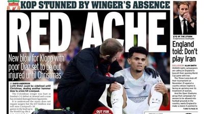 إصابة دياز الخطيرة وتطلعات ريال مدريد.. جولة في الصحف العالمية اليوم