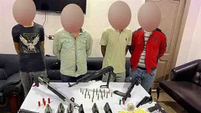 بحوزتهم أسلحة نارية وذخائر.. ضبط 4 عناصر إجرامية شديدة الخطورة في حملة أمنية بالقليوبية