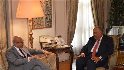 وزير الخارجية يستقبل السكرتير التنفيذي لاتفاقية الأمم المتحدة الإطارية لتغير المناخ