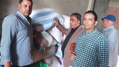 ضبط 2 طن أرز شعير قبل بيعها في السوق السوداء بالغربية