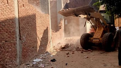 إزالة 9 حالات تعدٍ على اراضى الدولة بقليوب 