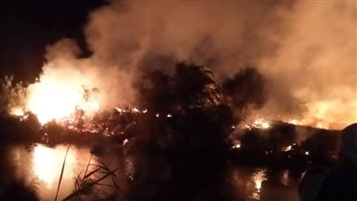 انتداب المعمل الجنائي لفحص أسباب حريق منطقة قناطر نجع حمادي بقنا