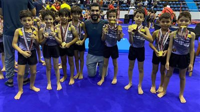 أنس محمود و7 لاعبين يحصدون ميداليات ذهبية في بطولة كأس مصر للجمباز